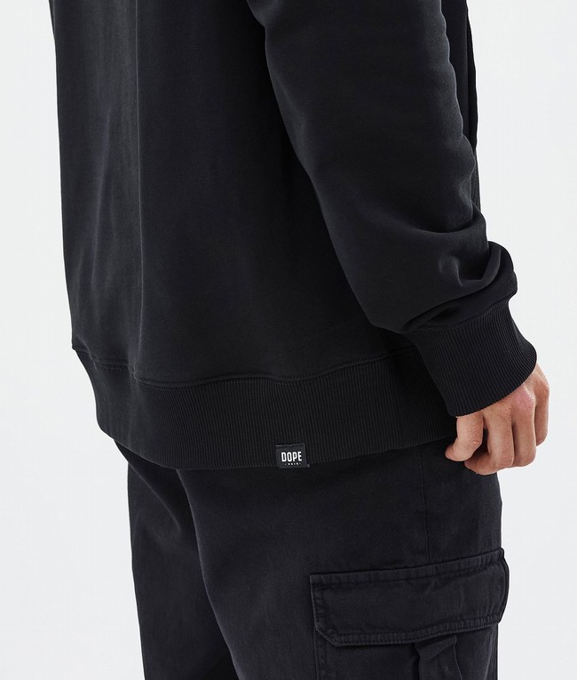 Men Dope Common Hoodie Black | FVDZSJM-76