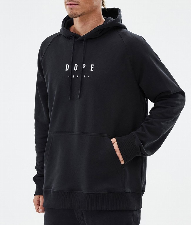 Men Dope Common Hoodie Black | QAYXOHC-52