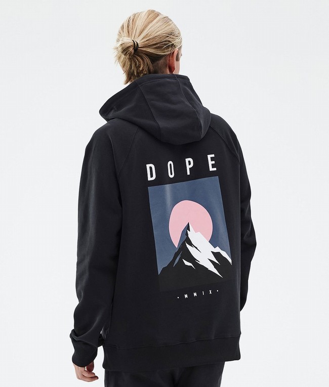 Men Dope Common Hoodie Black | QAYXOHC-52