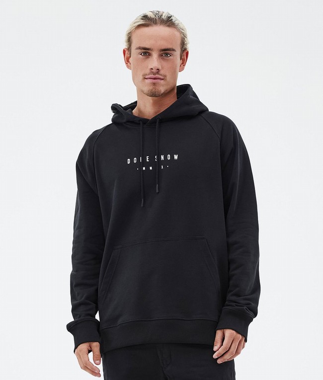 Men Dope Common Hoodie Black | XBVCPGU-56