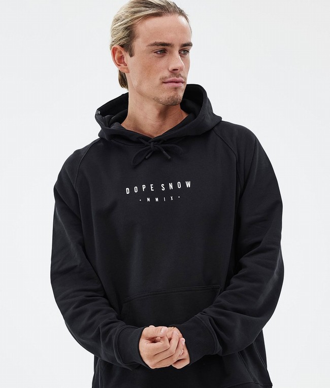 Men Dope Common Hoodie Black | XBVCPGU-56