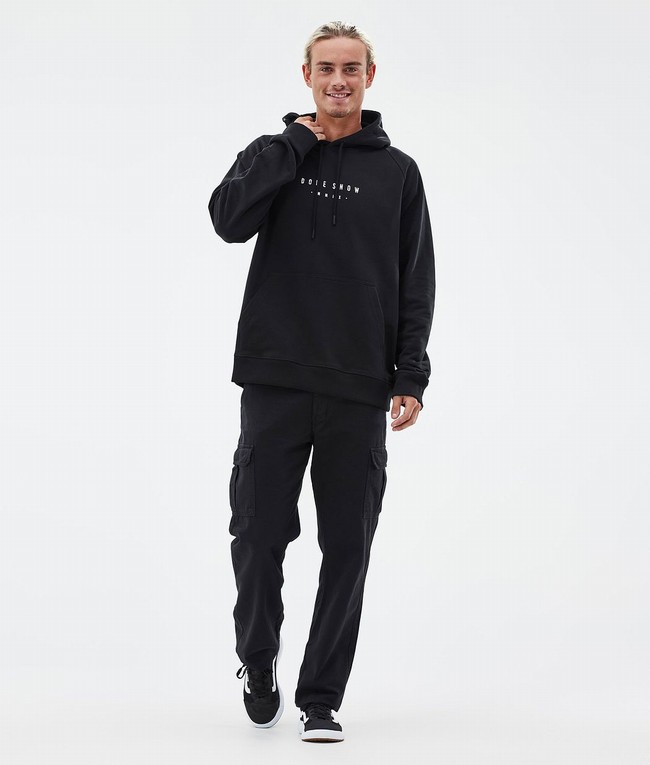 Men Dope Common Hoodie Black | XBVCPGU-56