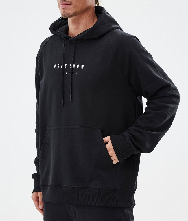 Men Dope Common Hoodie Black | XBVCPGU-56