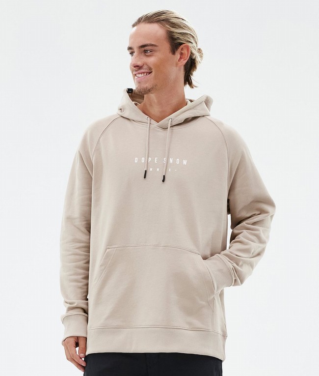 Men Dope Common Hoodie Brown | MUVTEJQ-37