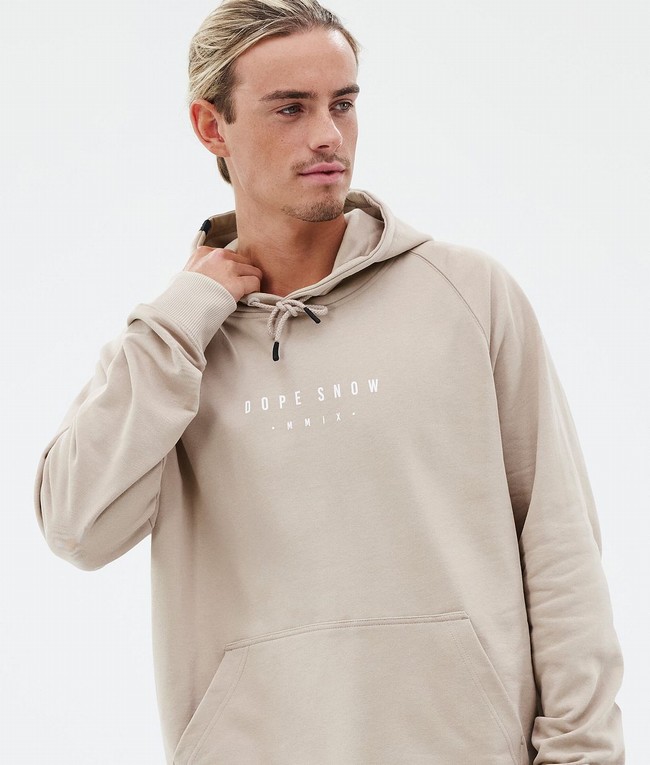 Men Dope Common Hoodie Brown | MUVTEJQ-37