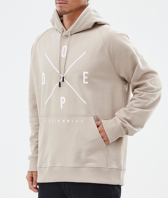 Men Dope Common Hoodie Brown | UGVSQRY-87