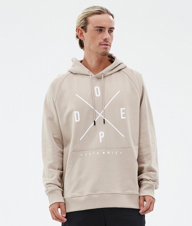 Men Dope Common Hoodie Brown | UGVSQRY-87