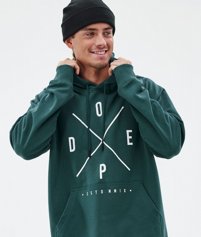 Men Dope Common Hoodie Green | FYISJAE-23