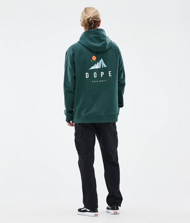 Men Dope Common Hoodie Green | SDCBWVI-10