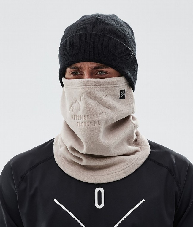 Men Dope Cozy Tube Ski Masks Brown | HMLYNET-16