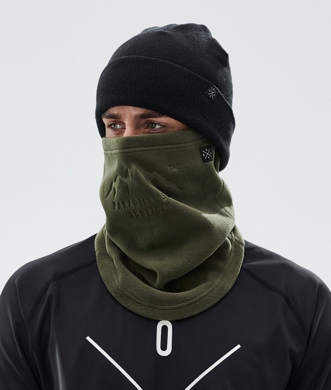 Men Dope Cozy Tube Ski Masks Olive / Green | EPBWZUD-73