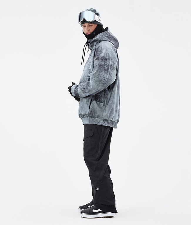 Men Dope Cyclone 2022 Snowboard Jackets Grey | IZCUWET-19