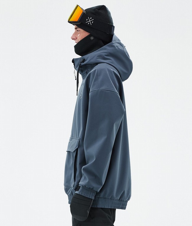 Men Dope Cyclone Ski Jackets Blue | SVMCBRL-89