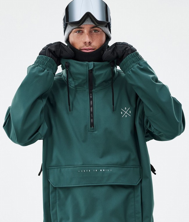 Men Dope Cyclone Ski Jackets Green | VBDEINM-48