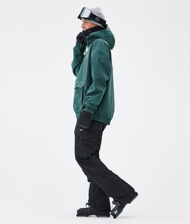 Men Dope Cyclone Ski Jackets Green | VBDEINM-48