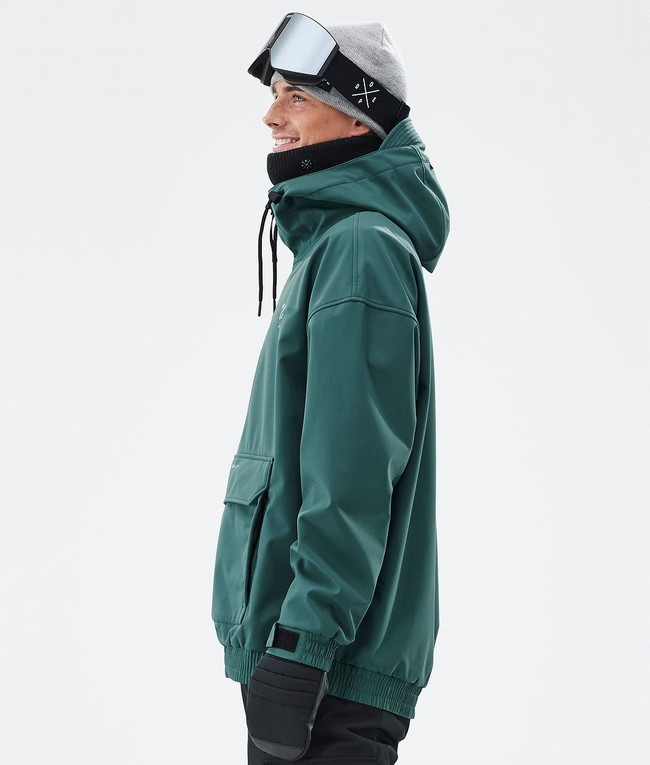 Men Dope Cyclone Ski Jackets Green | VBDEINM-48