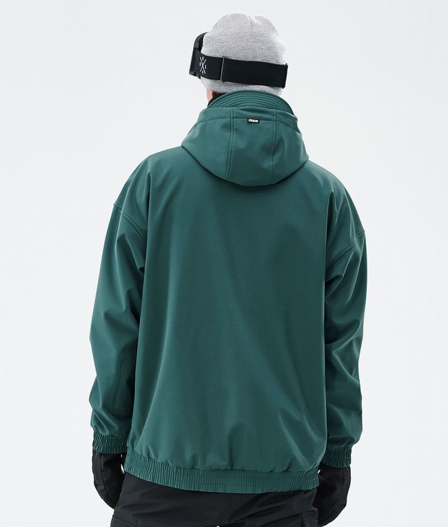 Men Dope Cyclone Ski Jackets Green | VBDEINM-48