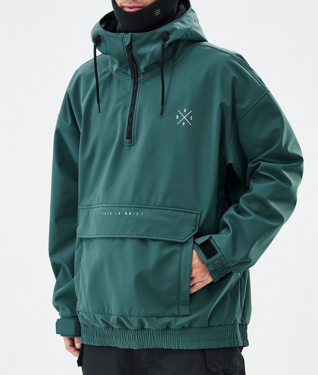 Men Dope Cyclone Ski Jackets Green | VBDEINM-48