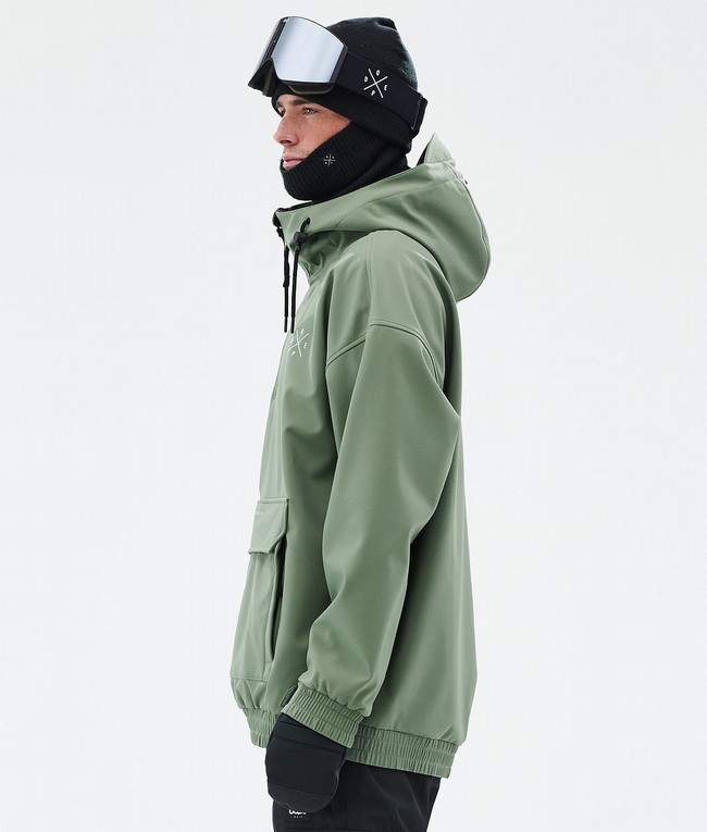 Men Dope Cyclone Ski Jackets Green | YOAMFQT-80