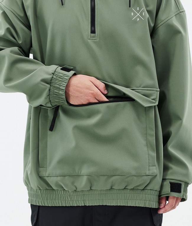 Men Dope Cyclone Ski Jackets Green | YOAMFQT-80