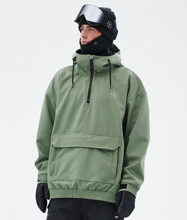 Men Dope Cyclone Ski Jackets Green | YOAMFQT-80