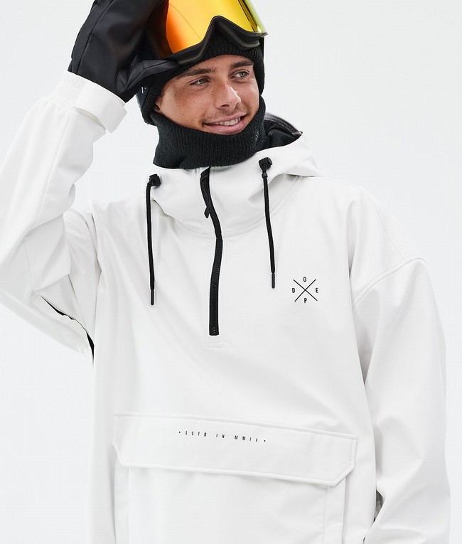 Men Dope Cyclone Snowboard Jackets White | ZHCUIKJ-82