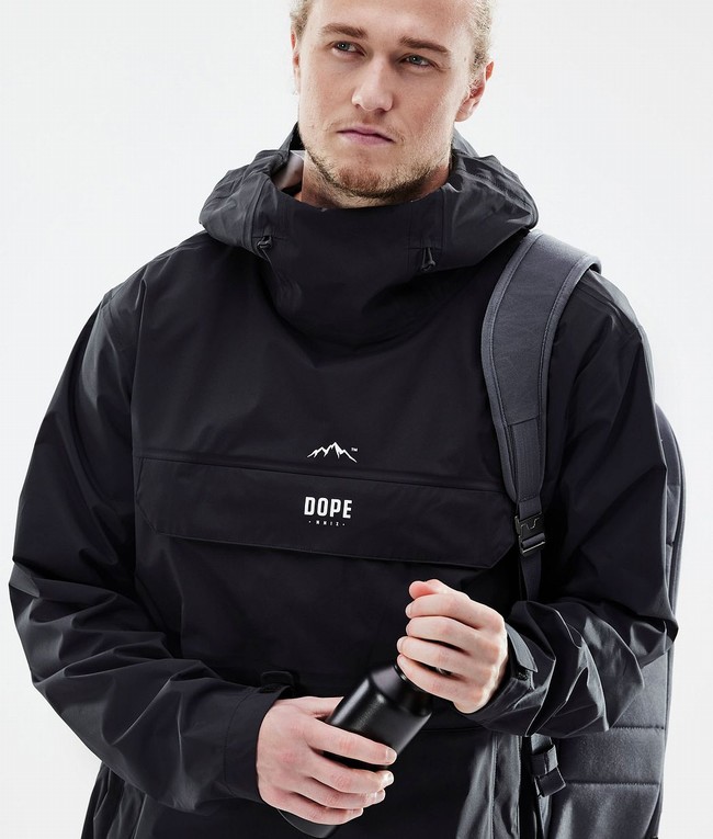 Men Dope Downpour Outdoor Jackets Black | XSZFJRC-59