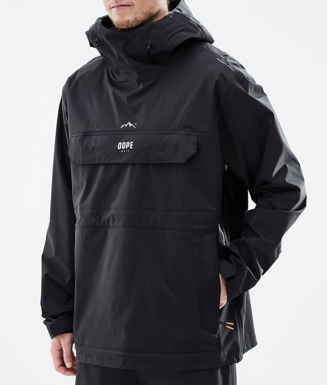 Men Dope Downpour Outdoor Jackets Black | XSZFJRC-59