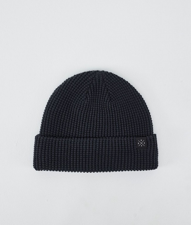 Men Dope Fisherman Beanie Black | IWKJOHQ-93