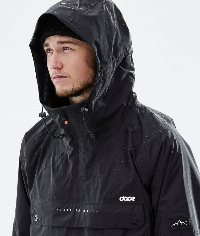 Men Dope Hiker Light Outdoor Jackets Black | QCEZDXI-72