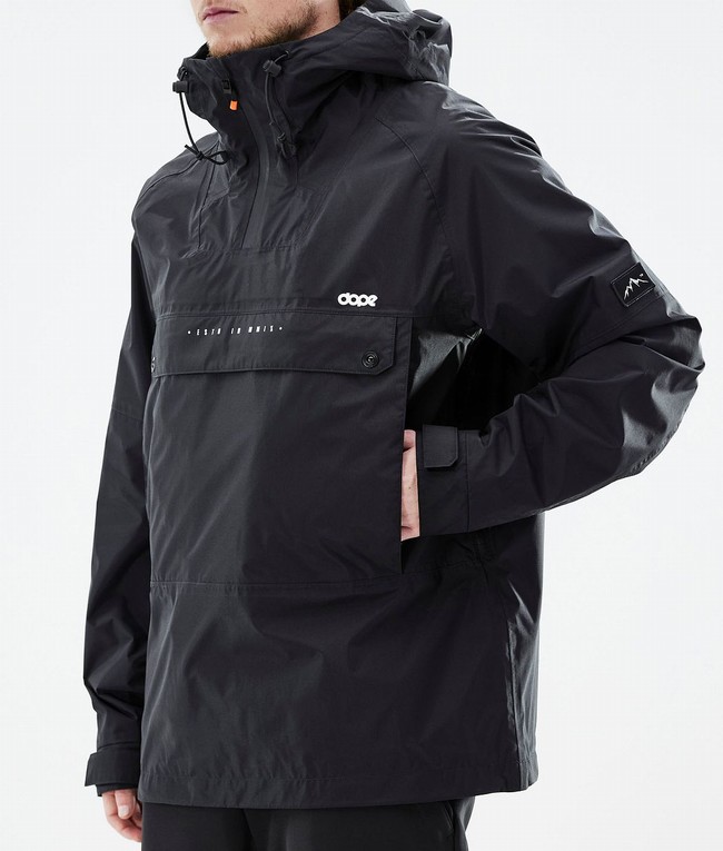 Men Dope Hiker Light Outdoor Jackets Black | QCEZDXI-72