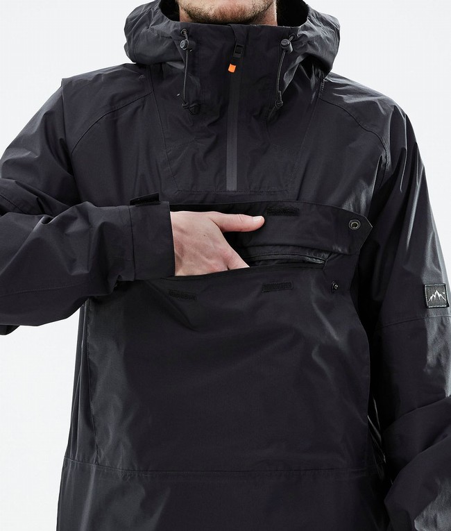 Men Dope Hiker Light Outdoor Jackets Black | QCEZDXI-72