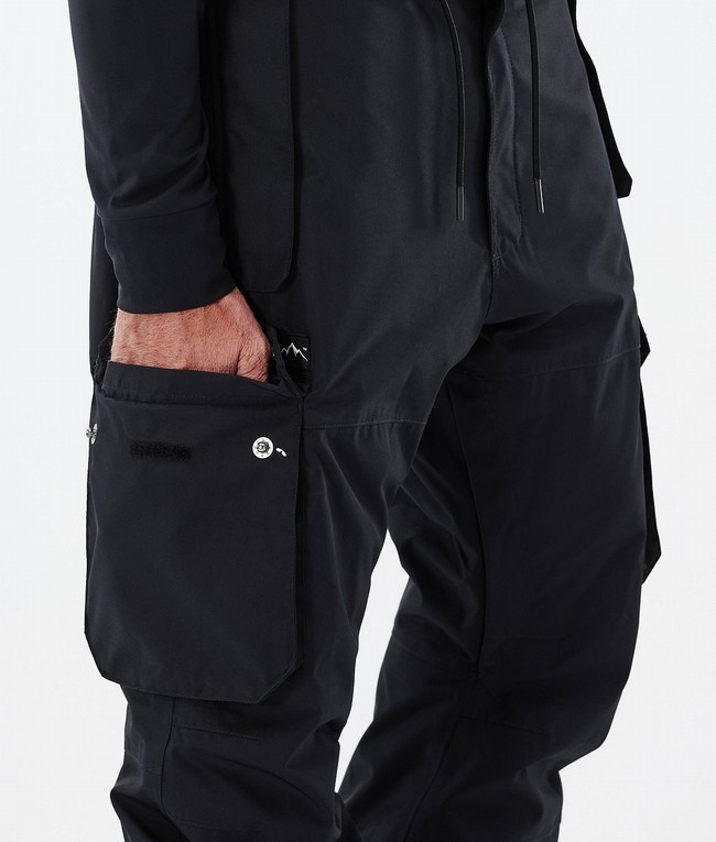 Men Dope Iconic Ski Pants Black | PNDGJYA-98