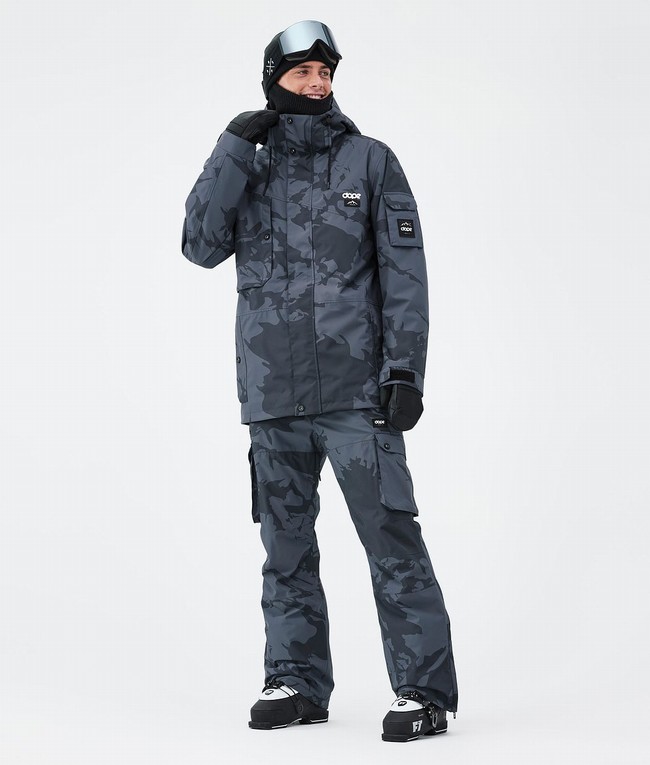 Men Dope Iconic Ski Pants Blue / Camo | TXQLCEV-05