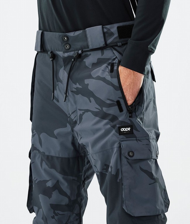 Men Dope Iconic Ski Pants Blue / Camo | TXQLCEV-05