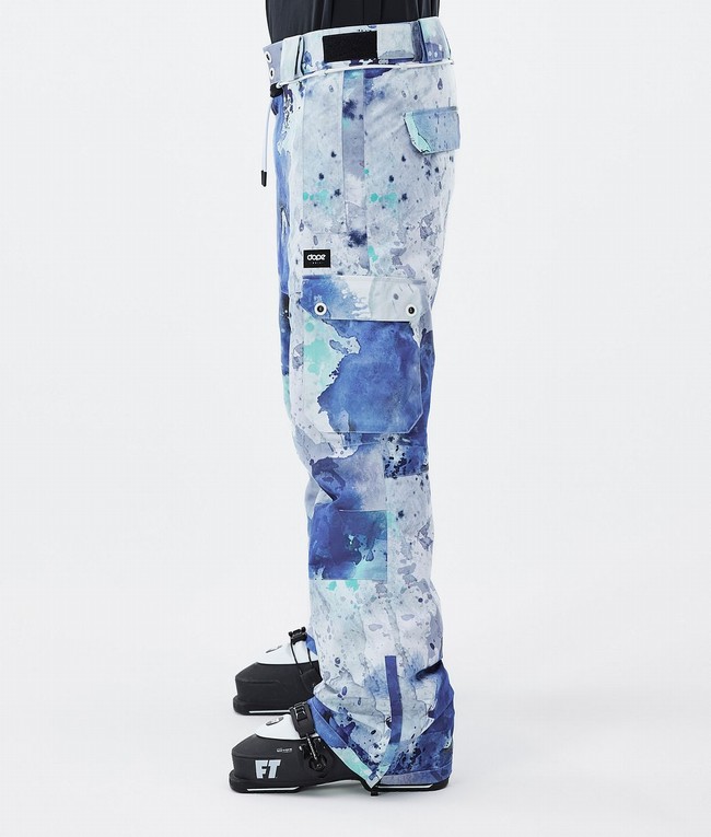 Men Dope Iconic Ski Pants Blue / Green | XUJBIZM-47