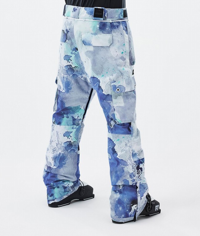 Men Dope Iconic Ski Pants Blue / Green | XUJBIZM-47