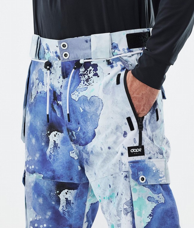 Men Dope Iconic Ski Pants Blue / Green | XUJBIZM-47