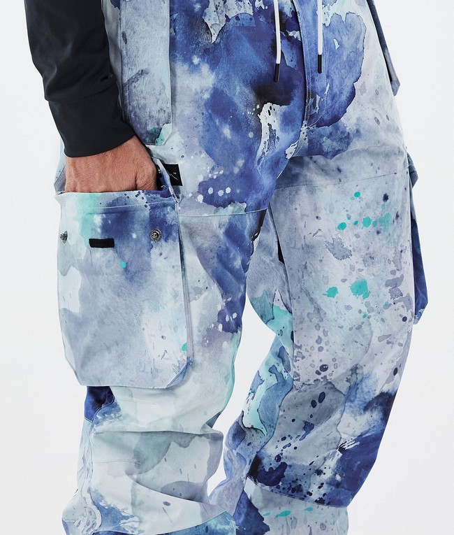 Men Dope Iconic Ski Pants Blue / Green | XUJBIZM-47