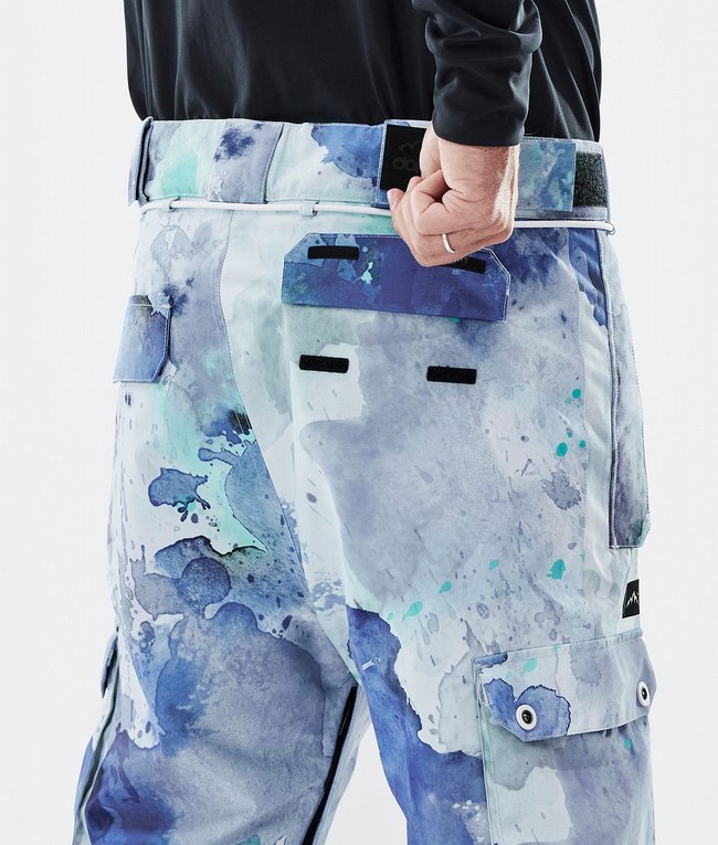 Men Dope Iconic Ski Pants Blue / Green | XUJBIZM-47