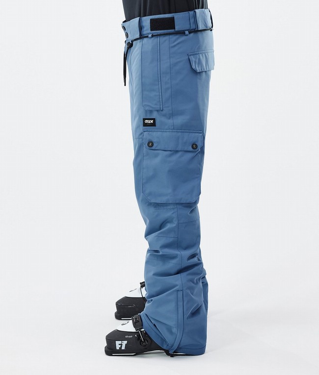 Men Dope Iconic Ski Pants Blue / Grey | QTBPCKV-80