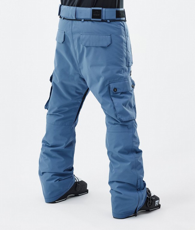 Men Dope Iconic Ski Pants Blue / Grey | QTBPCKV-80