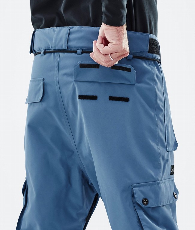 Men Dope Iconic Ski Pants Blue / Grey | QTBPCKV-80