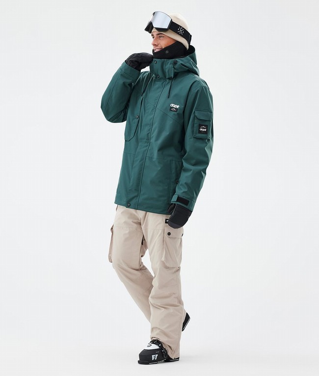 Men Dope Iconic Ski Pants Brown | KPLADVM-10