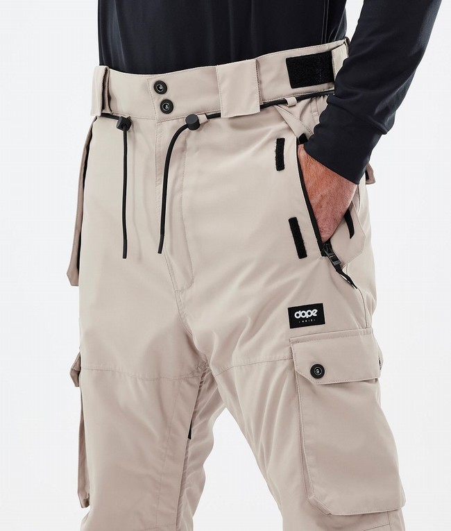 Men Dope Iconic Ski Pants Brown | KPLADVM-10