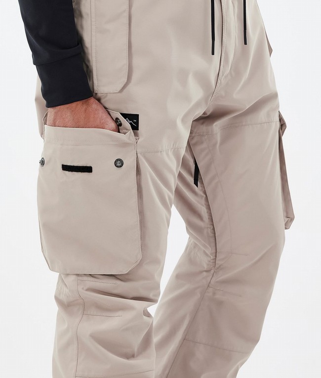 Men Dope Iconic Ski Pants Brown | KPLADVM-10