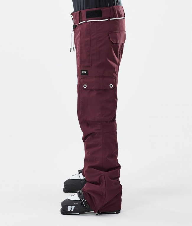 Men Dope Iconic Ski Pants Burgundy | BFUHWXK-16