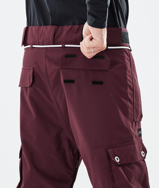 Men Dope Iconic Ski Pants Burgundy | BFUHWXK-16