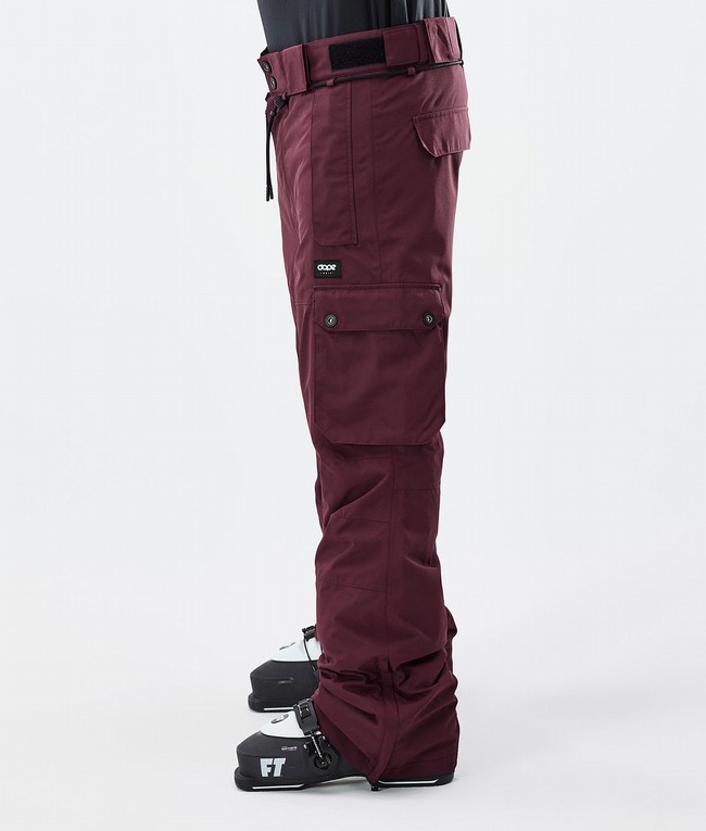 Men Dope Iconic Ski Pants Burgundy | GPOCNJE-71