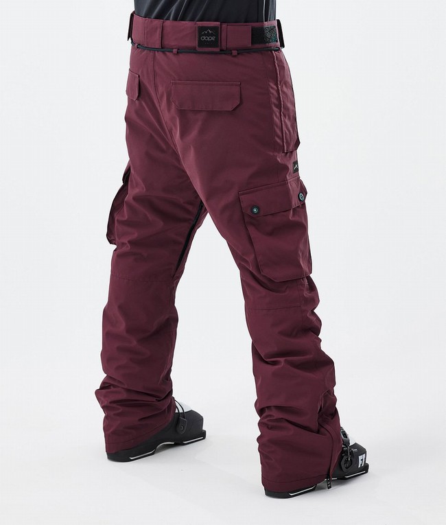 Men Dope Iconic Ski Pants Burgundy | GPOCNJE-71